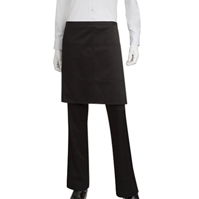 Pack of 2 Size 19"L By 27"W Half Bistro Apron with 2 pockets 