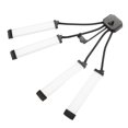 thumbnail image 1 of 4 Arms Fill Light, LED Fill Light Stand Adjustable Color Temperature with Mobile Phone Support for Vlog US Plug, 1 of 7