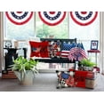 thumbnail image 4 of 4th of July Throw Pillow Covers 18 x 18 Inch Set of 4, Patriotic America Flag Summer Farmhouse Holiday Independence Memorial Day Cushion Case for Home Sofa Couch Decoration, 4 of 6