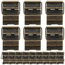 Guiyong 30pcs Wooden Box Hinges Jewelry Cases Hinges Mini Iron Boxes Hinges with Screws