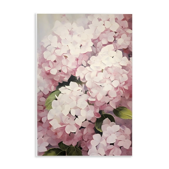 Stupell Industries Blush Pink Hydrangeas Botanical & Floral Painting Unframed Art Print Wall Art, 10 x 15