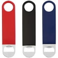 thumbnail image 1 of Paquete de 3 abrebotellas planos de acero inoxidable resistente, abridores de cerveza sólidos y duraderos, 7 pulgadas rojo, negro, azul Xemadio WMXL-172, 1 of 7