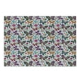 thumbnail image 1 of Butterfly Cutting Board, Sixties and Seventies Inspired Complex Image with Floral Elements and Butterflies, Decorative Tempered Glass Cutting and Serving Board, Small Size, Multicolor, by Ambesonne, 1 of 1