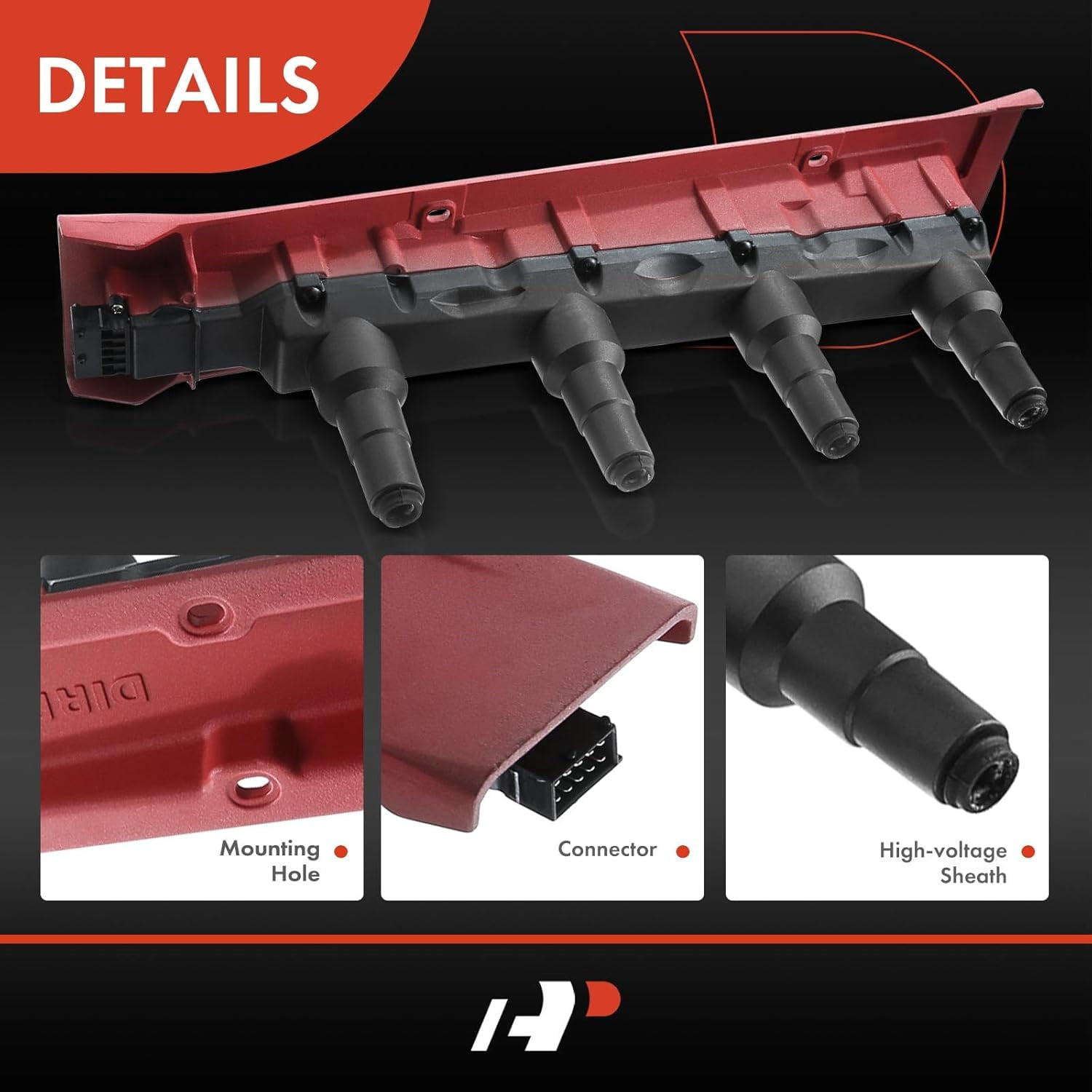 A-Premium Ignition Coil Pack Replacement for Saab 9-3 1999-2000 Saab 900 1994-1998 Saab 9000 1990-1998