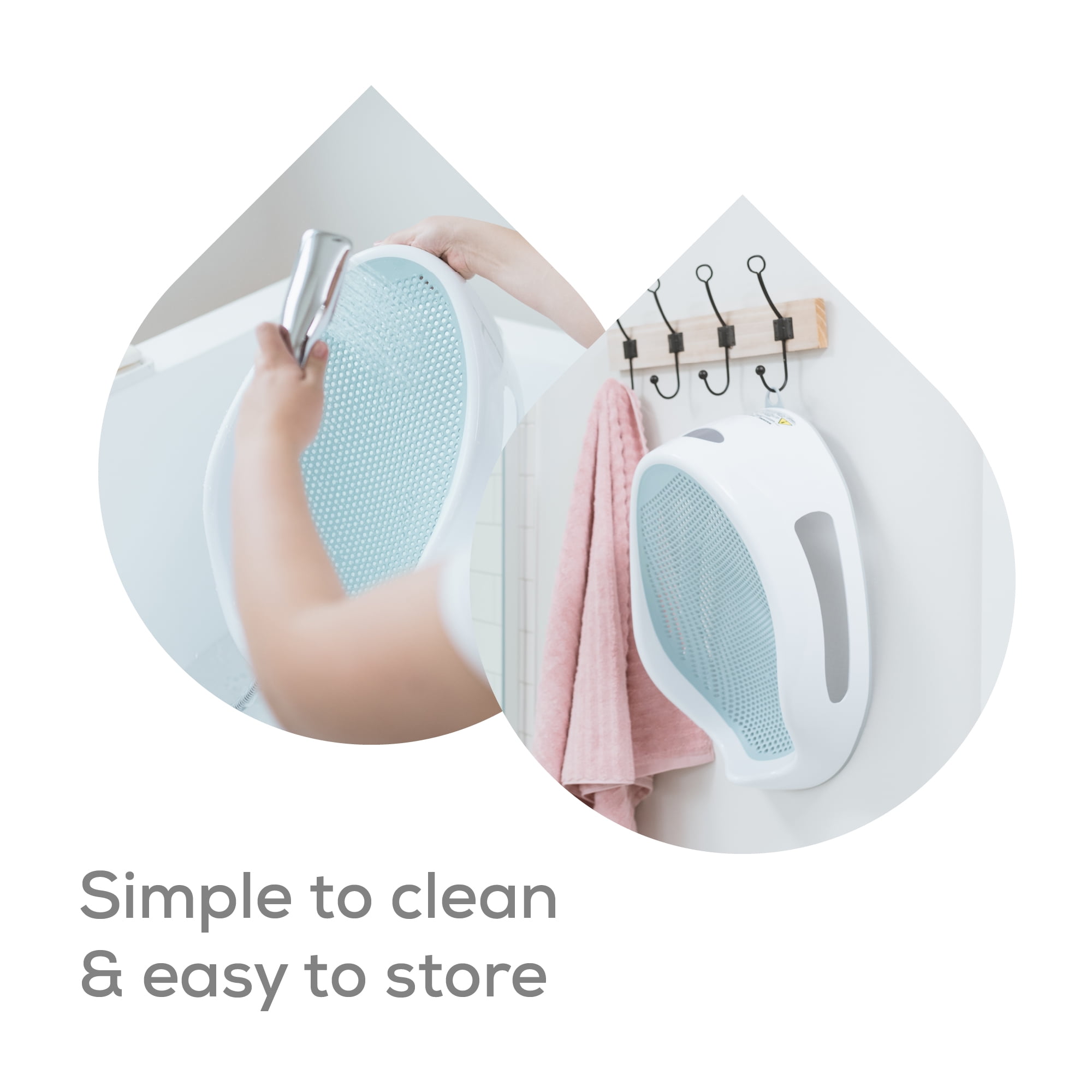 Angelcare® Soft Touch Baby Bath Support - Aqua