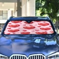 thumbnail image 4 of Universal Fit Accordion Auto Sunshade Windshield Sunshade 57'' x 31.5'' Heart-shaped Emoticons, 4 of 8
