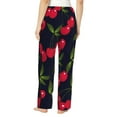 thumbnail image 3 of Xecao Cherry Women's Straight Lounge Pajama Pants: The Epitome of Relaxed Sleepwear, 3 of 9
