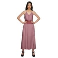 thumbnail image 1 of Moomaya WoMen's Sleeveless Maxi Dress With Trim Lace Spaghetti Strap Summer Wear, 1 of 6