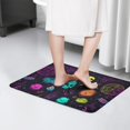 thumbnail image 4 of Neon Halloween Pattern Flannel Non Slip Door Rugs,Washable Door Mats Indoor,Decorative Door Mats,Dirt-Resistant and Absorbent Doormat for Entrance,Bedroom,Kitchen,Bathroom,23.5x16in(60x40cm), 4 of 5