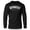 Silver on Black, variant on GYMISH Lifestyle Lightweight Long Sleeve Hooded T-Shirt for Men – Athletic Workout Hoodie, Sport Grey, Small