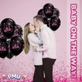 thumbnail image 6 of PMU Round Pink-Onyx Black 11 Inches latex Balloon Pkg/25, 6 of 7
