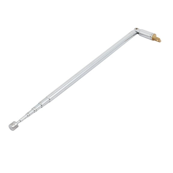 Unique Bargains Radio TV Stainless Steel 6 Sections Telescopic Antenna Whip 67cm Extend Length