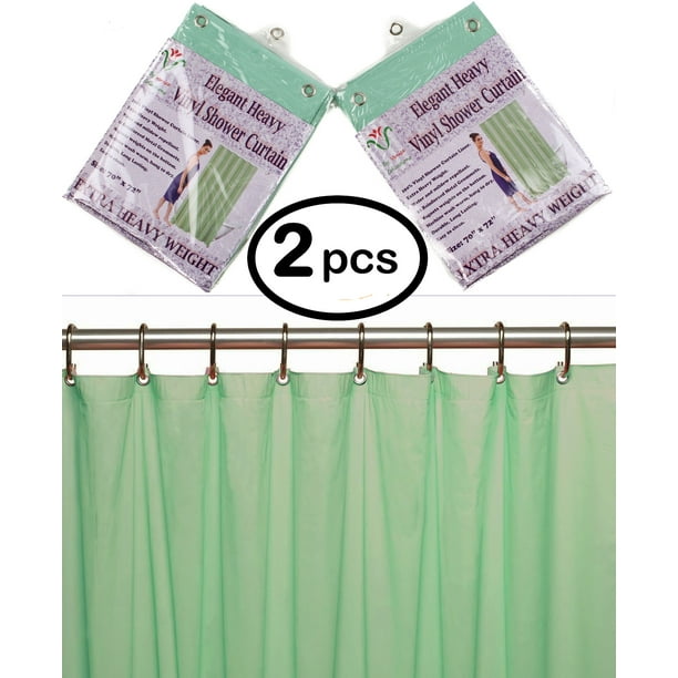 Venice Elegant Home Heavy Duty Vinyl Shower Curtain Liner With 12 Metal