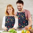 thumbnail image 3 of Pioneer Flower Floral Print Pattern Apron for Women and Men, Cotton Linen Waterproof with Pockets, Adjustable, 33x27 Inch for Kitchen, Gardening, BBQ, Salon, 3 of 6