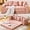 Pink, variant on 82'' Boneless Loveseat Sleeper Sofa, Convertible Sofa Bed with Side Pocket Cup Holders, Corduroy Pull Out Floor Couch with 5 Pillows, Folding Mattress Couch for Small Spaces No Assembly (Green)