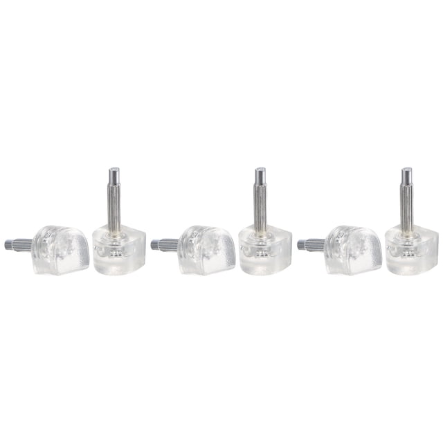 3 Pares TPU Alto Tacón Puntas Zapatos Reemplazo Tapa para Mujeres Alto Tacón Zapatos 2,4mm Pasador, 8x8mm U Forma Tacón Reparación Tapas, Transparente