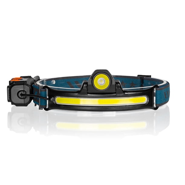 Advancent Linterna frontal LED de alto lumen recargable por USB, linterna de portátil, equipo de lámpara de supervivencia para mochileros Escalada Advancent OD020546-01B