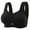 Black, variant on Wireless Push Up Everyday Bra with Comfortable Padded Support Floral Pattern Soft Breathable Bralette for Daily Wear Charming Lightweight Design