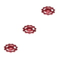 thumbnail image 4 of Guardoinrt 1/5 Pcs 11T Dérailleur Arrière Roulement Céramique Roue Poulie Rouge 3Ensemble, 4 of 6