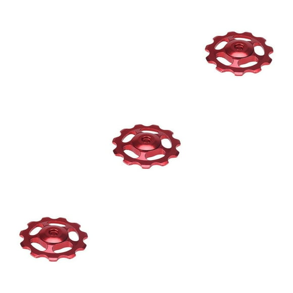 ZLight Roulement en Céramique pour Galet de Roue Jockey 11T Vélo de Route Bicyclette Dérailleur Arrière Rouge 3 Ensembles
