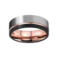 thumbnail image 2 of Qarigey Anillo de acero para hombre, 8mm, 3 colores, reemplazo de anillos anticorrosivos brillantes a la moda, adorno de joyería, regalo de cumpleaños Ropa, zapatos y accesorios Miscelánea talla 8 Qarigey AP015391-04, 2 of 6