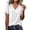 White, variant on Boho Tops for Women Lace Trim V Neck Puff Short Sleeve Shirts Casual Flowy Lightweight Tunic Blouses Loose Fit Casual Tshirt Fashion Trendy Going Out Tops Womens Summer Trendy Shirts(White,M)