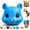 Blue, variant on Clearance Squirrel Feeder,Funny Animal Head Squirrel Feeder for Outdoor Garden Easy-Fill Backyard Patio Decor