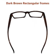 4 Pack Reading Glasses Men Women Unisex Readers Square Rectangle Round Frame +2.00