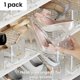 thumbnail image 5 of Organizador de Ranuras para Zapatos, Zapatero de Ajustable, Apiladores Que Ahorran Espacio para Pares de Zapatos (Transparente, Paquete de 3) C, 5 of 6