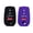 Black & Purple, variant on Autobase Key fob Cover for Toyota 2025 Camry 2019-2025 Land Cruiser 2021-2025 Venza Hilux Fortuner 2023-2025 Highlander Tundra Corolla bZ4X Prius 4 Buttons (Black)