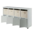 thumbnail image 2 of Winsome Julian 2x4 Storage 5-pc Cabinet Set, Beige & White, 2 of 4