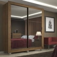 thumbnail image 2 of Ropero Closet Madesa Denver 2 Puertas Corredizas con Espejo con Pies Marrón, 2 of 5