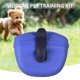 thumbnail image 2 of Bolsa De Golosinas Para Perros Bolsa de regalo de silicona para perros, bolsa ligera para aperitivos para cachorros, suministros para mascotas, azul oscuro y azul, 2 of 5