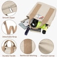 thumbnail image 4 of LinYooLi Canvas Tote Bag for Women Small Tote Bag with Zipper Canvas Crossbody Bag Shoulder Bag Satchel Handbag with Compartments, 4 of 6
