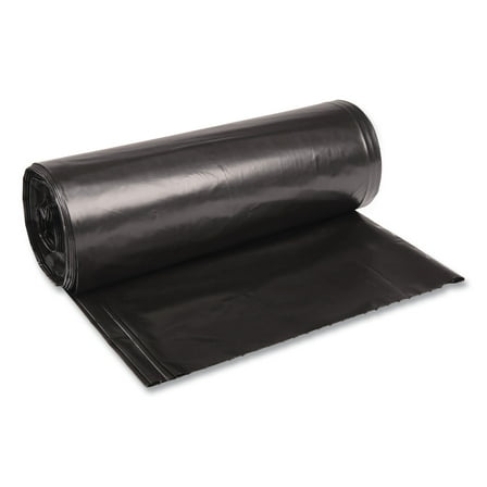 Boardwalk Low Density Repro Can Liners 60 gal 1.6 mil Black 100/Carton BWK523