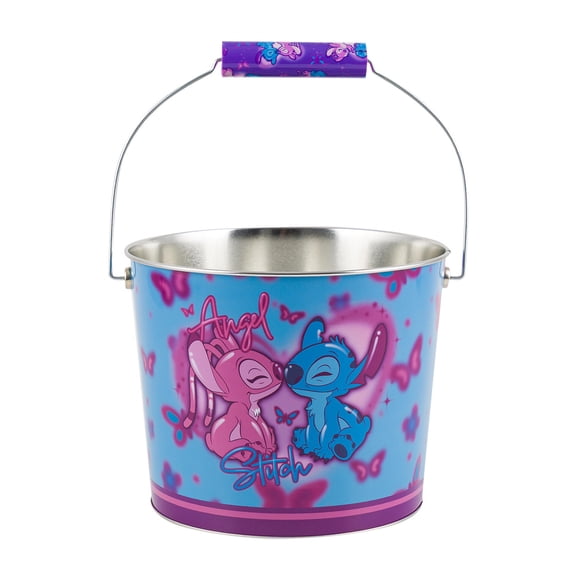 Disney Stitch & Angel Beverage Bucket 9" x 7", Party Favors, Pink