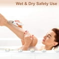 thumbnail image 3 of NOGIS Electric Razor for Women - Painless 2-in-1 Women Shaver Hair Remover for Face, Legs and Underarm, Portable Waterproof Bikini Trimmer Wet and Dry Cordless Lady Hair Removal -USB Recharge, 3 of 7