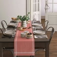 thumbnail image 4 of Solid Color Coral Red Table Runner Home Wedding Decor Table Flag Mat Table Centerpieces Decoration Party Dining Long Tablecloth, 4 of 7