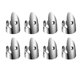 thumbnail image 2 of Adjustable Finger Thumb Picks Set Includes 8Pcs Stainless Steel Finger Picks 4Pcs Plastic Thumb Pic, 2 of 5