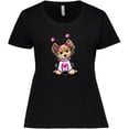 thumbnail image 3 of Inktastic Love Bug Yorkie Women's Plus Size T-Shirt, 3 of 5