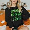 thumbnail image 4 of St. Patrick's Day Sweatshirts, Women's Long Sleeve Round Neck Sweatshirt, Women's St. Patrick's Day Print Sweatshirts Tops Comfortable Crewneck Long Sleeved Hoodie Sweatshirt, 4 of 6