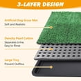 thumbnail image 4 of Dog Grass Pad with Tray,35x23in Dogs Potty Tray with 2-Pack Upgraded Replacement Artificial Grass,Dog Litter Box for Pet Training,Indoor Portable Pottys Pet Toilet, 4 of 6