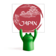 thumbnail image 1 of Japón bandera nacional Rojo Temple Estante de notas, estante de ranas de animales de dibujos animados, 1 of 3