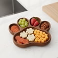 thumbnail image 5 of Funny Shaped Charcuterie Platters,Holiday Charcuterie Board with Compartments,Wooden Trays for Food,Decorative Snack Serving Tray for Home Kitchen Party, 5 of 6