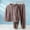 Brown, variant on Vetsdori Long Sleeve Pajamas Sets for Women Plus Size Nightwear Casual 2 Pieces,Soft Sleepwear Pockets Homewear Womens Pajamas Pants