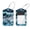 multicolored 5, variant on Sea Octopus Anchors Painting Luggage Tags with Stainless Steel Loop, 2 Pack Luggage Tag Holders for Travel Luggage Baggage Identifier