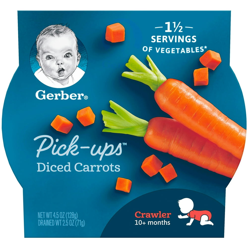 Gerber Veggie PickUps Diced Carrots 4.5 oz