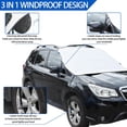 thumbnail image 4 of TINKI Windshield Snow Cover Fit for Subaru Forester 2013-2018, Front Windshield Cover for Ice and Snow, Auto Extra Thick Windshield Ice Cover Protects Windshield from Rain, Sun, Frost, 4 of 7