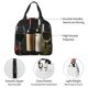 thumbnail image 4 of Fotbe Two Bottles Of Red And White Wine Bolsa Térmica con Estampado y Forro de Aluminio Grueso Bolsa de Almuerzo con Bolsillo Frontal para Hombres y Mujeres, Ideal para Trabajo, Escuela, 4 of 8