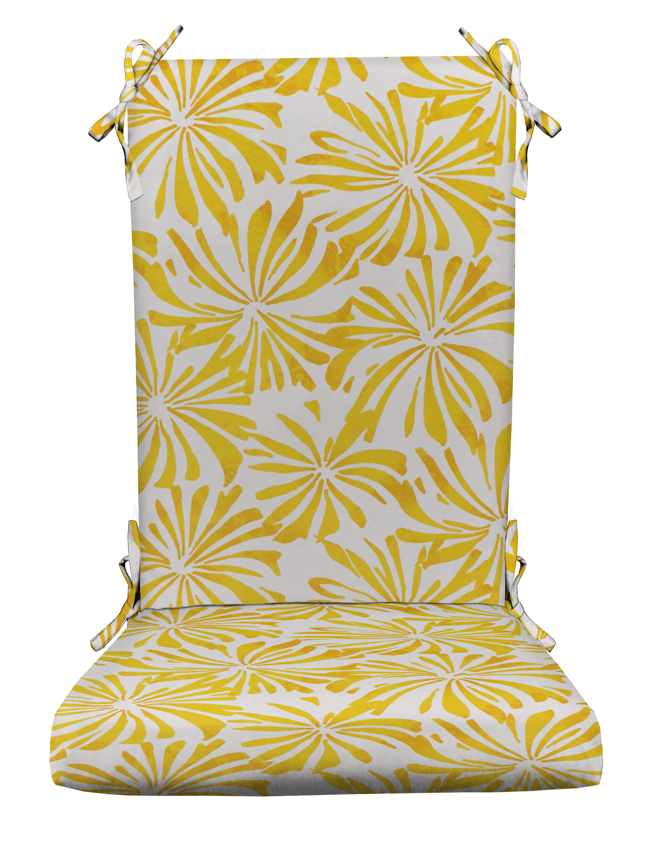 RSH Décor Indoor Outdoor Foam Rocker Rocking Chair Pad Cushions, Fits